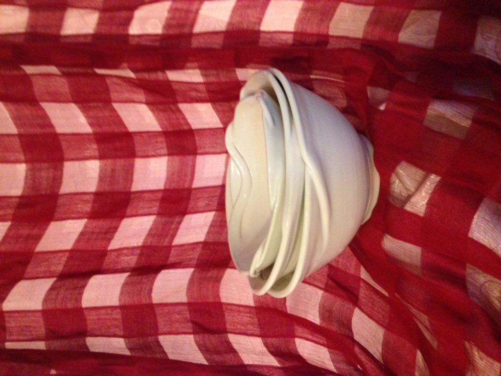 Three white bowls