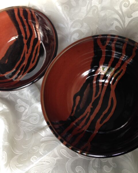 Red and Black bowls
