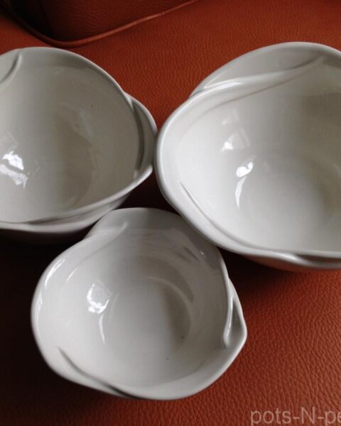 White Celtic bowls