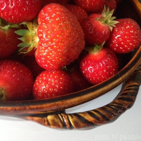 strawberries in a berry bowl