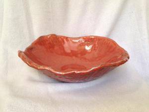 Red poppy bowl